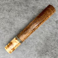 Custom Japanese Knife handle (wa handle) for 240mm - Koa and Karelian birch