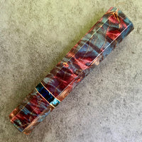 Custom Japanese Knife handle (wa handle) for 165-210mm : Dyed box elder