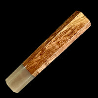 Custom Japanese Knife handle (wa handle) for 165-210mm : Koa (suble curl) and blonde