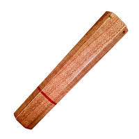 Custom Japanese Knife handle (wa handle) for 165-210mm : Dyed curly maple - Orange