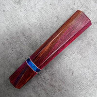 Custom Japanese Knife handle (wa handle) for 165-210mm : Double dyed sycamore