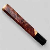 Custom Japanese Knife handle (wa handle) for 240 mm - Cocobolo burl and horn