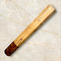 Custom Japanese Knife handle for 240mm - Spalted Sycamore and Thuya Burl