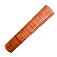 Custom Japanese Knife handle (wa handle) for 165-210mm : Dyed curly maple - Orange