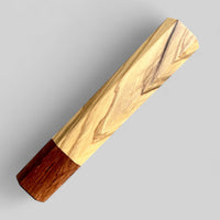 Custom Japanese Knife handle (wa handle) for 165-210mm : Olivewood and Honduran Rosewood
