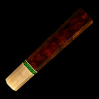Custom Japanese Knife handle (wa handle) for 240mm - Desert ironwood and Arizona Jade