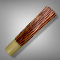 Custom Japanese Knife handle (wa handle) for 165-210 mm: Honduran rosewood and blonde