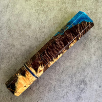 Custom Japanese Knife handle (wa handle) for 240mm - Dyed Canadian Yellow cedar hybrid