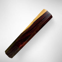 Custom Japanese Knife handle (wa handle) for 165-225 mm: Two tone Mexican Kingwood and buffalo horn