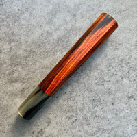Hanoi Made Custom Japanese Knife handle (wa handle) for 210mm : Siamese Rosewood and Marbled horn