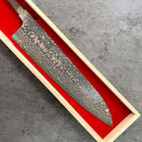 Takeshi Saji VG10W Rainbow Damascus 240 mm Gyuto - Blade Only