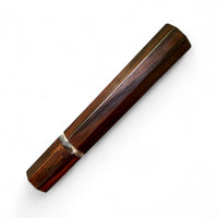 Custom Japanese Knife handle (wa handle) for 165-210 mm: Ziricote and desert ironwood