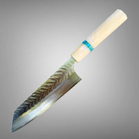 Yoshimi Kato SPG Stryx Bunka 170mm | Blue Pearl & Turquoise