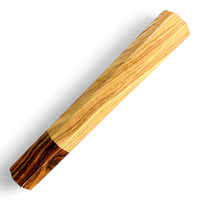 Custom Japanese Knife handle (wa handle) for 165-210mm : Wild Olive (Olea oleaster) and desert ironwood