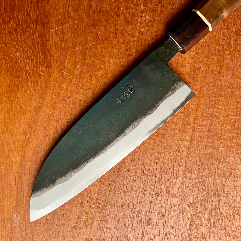Nishida Iron Clad Shirogami 1 Kurouchi Bunka 180mm