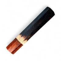 Japanese Knife handle (wa handle) for 240 mm : Charred Hickory (local)