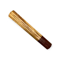 Custom Japanese Knife handle (wa handle) for 165-210 mm: Zebrawood and katalox