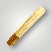Custom Japanese Knife handle (wa handle) for 165-210 mm: Curly Ash and Morado