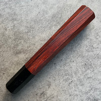 Hanoi Made Custom Japanese Knife handle (wa handle) for 240 : Siamese Rosewood and horn