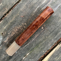 Custom Japanese Knife handle (wa handle) for 240mm - Curly hormigo and blonde