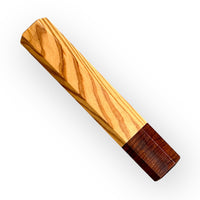 Custom Japanese Knife handle (wa handle) for 240-260 mm : Wild olive and ringed gidgee