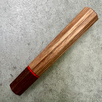 Custom Japanese Knife handle (wa handle) for 165-210mm : Black Walnut and Katalox