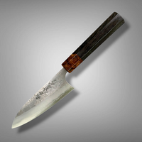 Custom Matsubara B2 Nishiiji Petty 120mm - Bog oak and oak burl