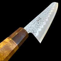 Custom Tsunehisa AS Hammered Gyuto 210mm - Curly Itauba