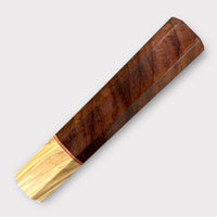 Custom Japanese Knife handle (wa handle) for 165-210mm: Yucatán rosewood and olive wood