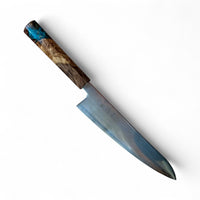 Custom Hatsukokoro Hikari SLD Gyuto 195 mm - Canxan Negro Burl Hybrid