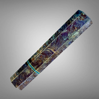 Custom Japanese Knife handle (wa handle) for 165-210 mm: Double dyed maple burl | Sugi Cutlery