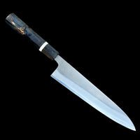 Special Yoshikane Shiro 2 Nashiji Gyuto 240mm - Dyed burl handle