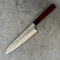 Custom Nigara Hamono Aogami Super Migaki Tsuchime Gyuto 240 mm - Yucatán Rosewood