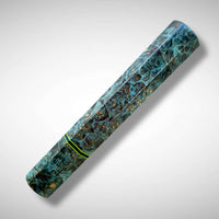 Custom Japanese Knife handle (wa handle) for 165-210 mm: Dyed Amboyna burl