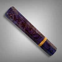Custom Japanese Knife handle (wa handle) for 240mm : Buckeye burl and Amboyna burl