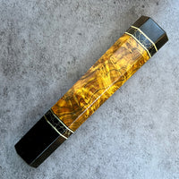 Custom Japanese Knife handle (wa handle) for 240mm - Chittum burl and horn
