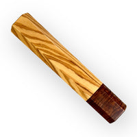 Custom Japanese Knife handle (wa handle) for 240-260 mm : Wild olive and ringed gidgee