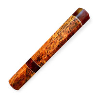 Custom Japanese Knife handle (wa handle) for 260-270 mm - Dyed spaghetti oak