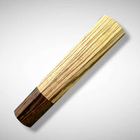 Custom Japanese Knife handle (wa handle) for 165-210 mm: Zebrawood and Wenge