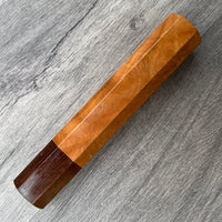 Custom Japanese Knife handle (wa handle) for 240mm - Oak burl and Katalox