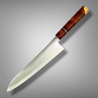 Custom Hatsukokoro Hayabusa Ginsan 3 Gyuto 240mm - Desert Ironwood burl