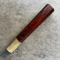 Hanoi Made Custom Japanese Knife handle (wa handle) for 240 : Siamese Rosewood and blonde horn
