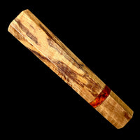 Custom Japanese Knife handle (wa handle) for 240-260 mm - Spalted curly Mango