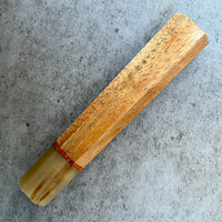 Custom Japanese Knife handle (wa handle) for 240mm - Straight grain Koa and horn