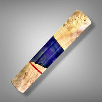Custom Japanese Knife handle (wa handle) for 165-210 mm: Maple burl hybrid