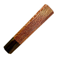 Custom Japanese Knife handle (wa handle) for 165-210mm : Macadamia and marbled horn