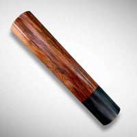 Custom Japanese Knife handle (wa handle) for 165-225 mm: Figured Siamese Rosewood and horn