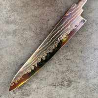 Hatsukokoro Hayabusa Rainbow Damascus B2 Petty 150 mm - Blade Only