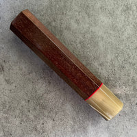 Custom Japanese Knife handle (wa handle) for 165-210mm : Katalox and marbled horn