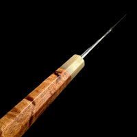 Custom Nakagawa Satoshi Ginsan 3 Kiritsuke 210mm - Koa and blonde horn